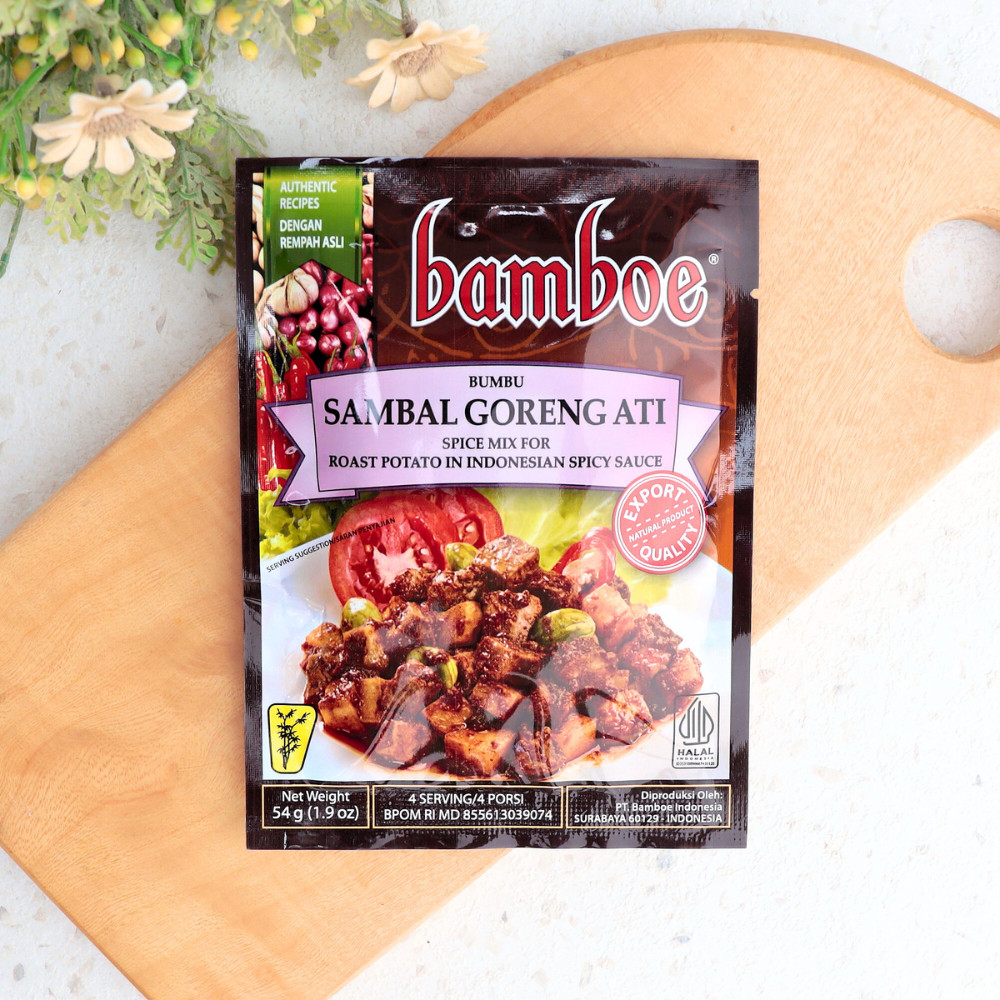 

Bumbu Sambal Goreng Ati Spice Mix Live Chilli Gravy - Bamboe Organic
