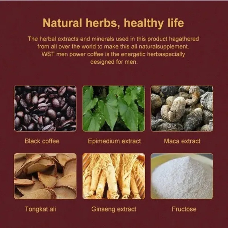 

RB22 20 - Sachet Pack of 60g Kopi X Power Herbal Halal: The Ideal Coffee for Boosting Men's Stamina