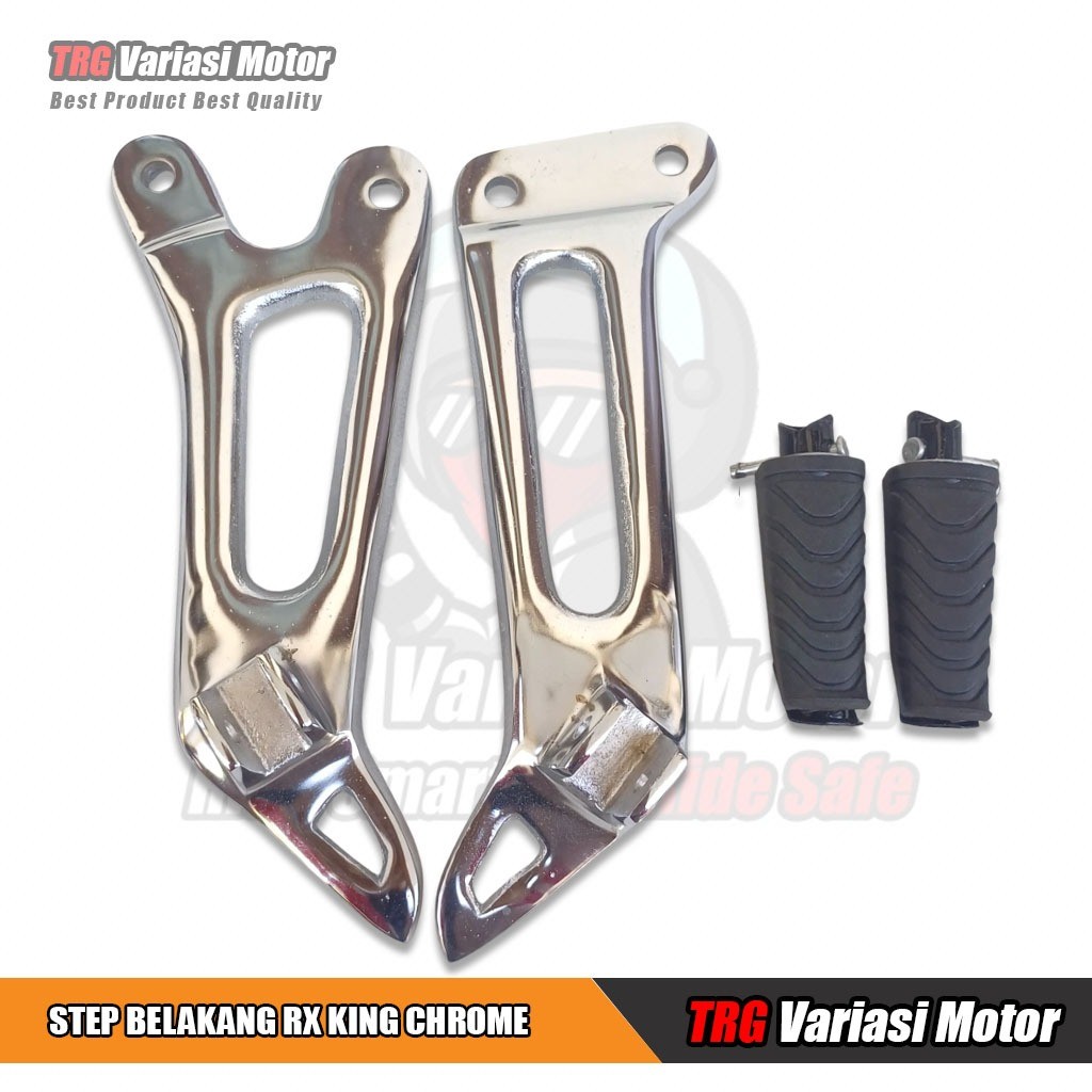 Postep Rx King Footstep Rx King Belakang Silver Chrome Satu Set
