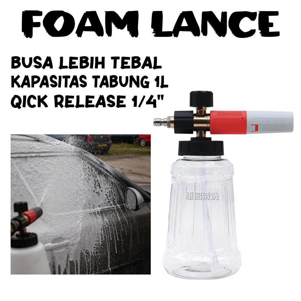 PAKET BOTOL SALJU / FOAM LANCE JET CLEANER DAN CONNECTOR HIGH PREASURE FOAM LANCE ALL VARIANT