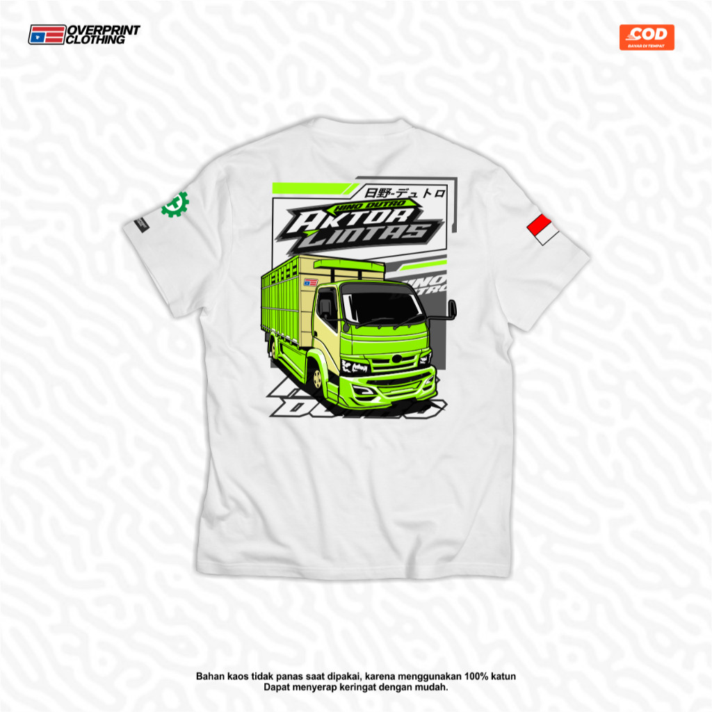 HINO DUTRO AKTOR Lintas | Kaos Truk Dutro Kombed 24S Bisa Cod