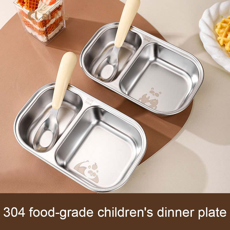 Piring Sekat Stainless / Piring Makan Sekat Stainless / Piring Stainless / Piring Makan Stainless An