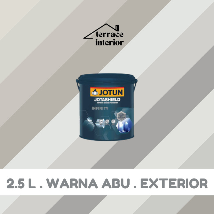 Cat Tembok Exterior Infinity Jotun warna Abu 2.5 L