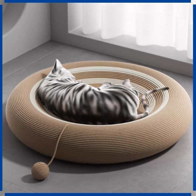 2 in 1 Papan Cakaran Kucing / Papan Cakaran Kucing Bulat / Papan Cakaran Kucing