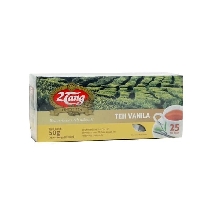 

2 Tang Teh Celup Hitam Ekstrak Vanila Isi 25