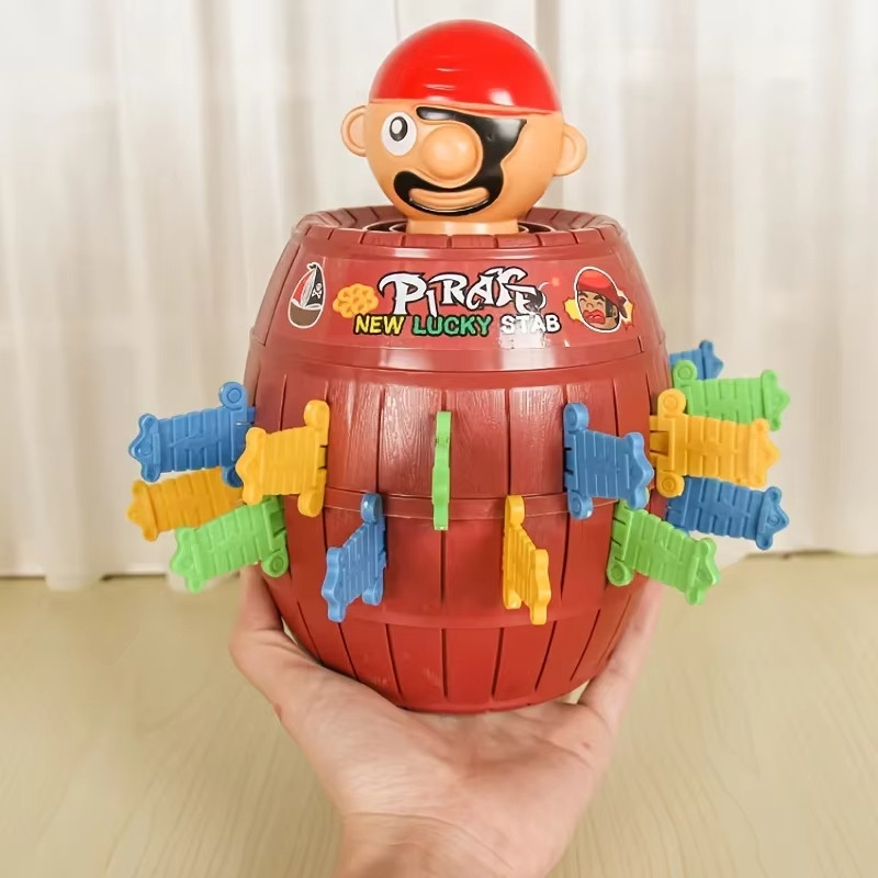 

Pirate Bucket Toys Trick Release Pirate Bucket Toys Squirt Party Game Toy Funny Family Table Games Joke Items Children's Toys