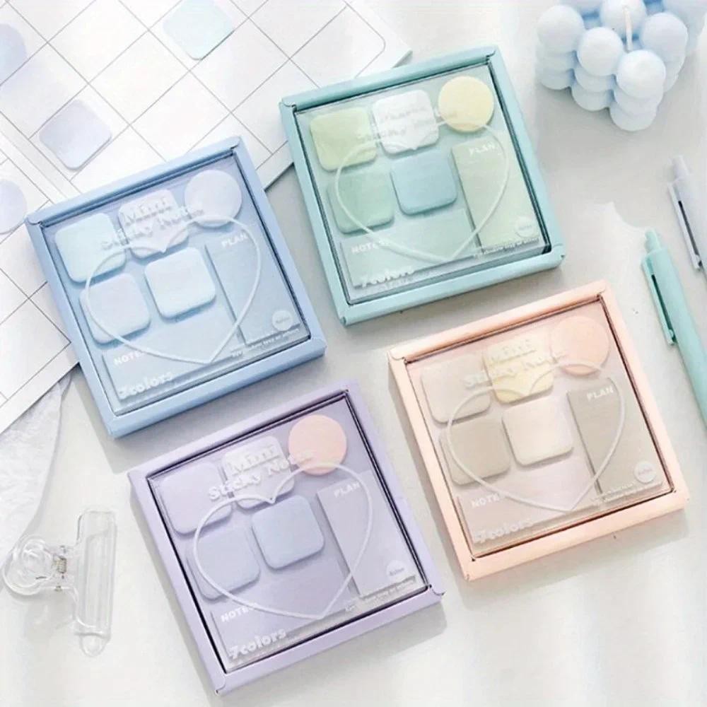 

210sheets/box Morandi Memo Pads Multi Sizes Note Pads Cute Sticky Notes Kawaii To Do List Daily Planner Notebook Index Stickers