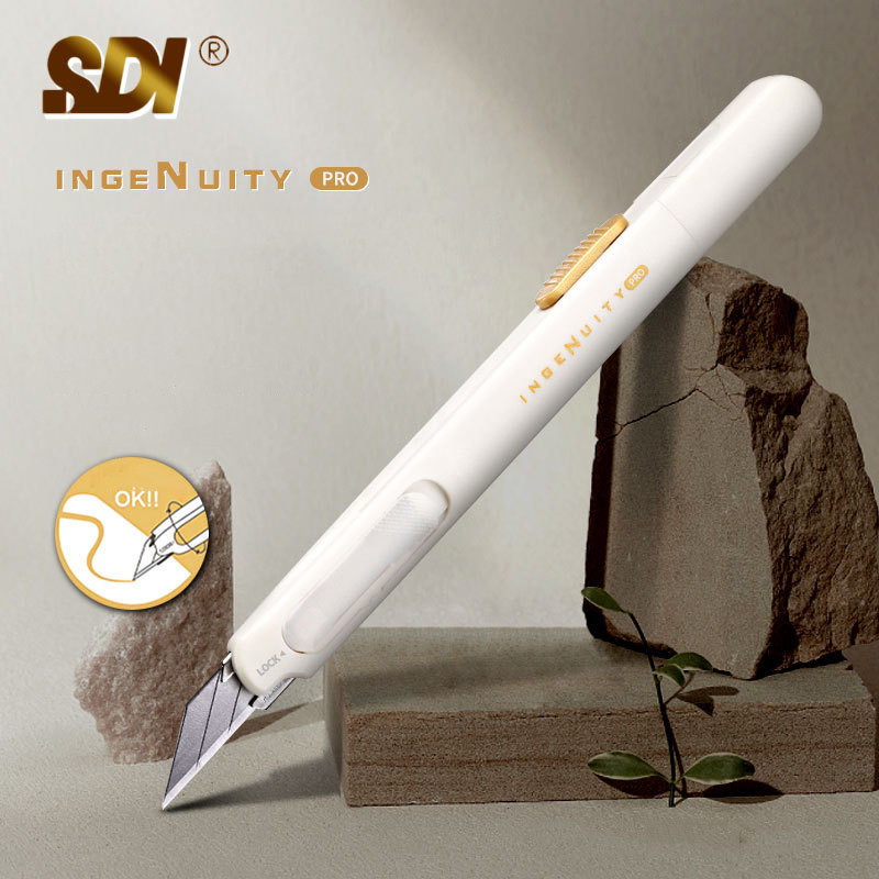 

SDI 0444C Art Utility Knife ,30 Degree Anti Shake Precision Cutter 9mm Black Bldes Auto-Lock Design Professional 컷팅기 Stationery