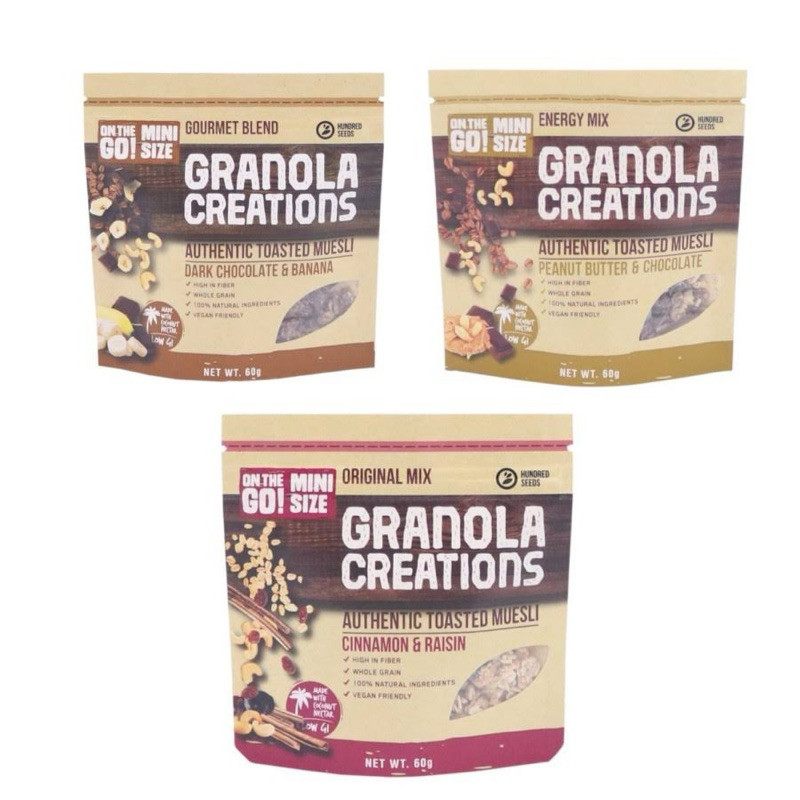 

Granola Creations @60 Gram 3 varian rasa