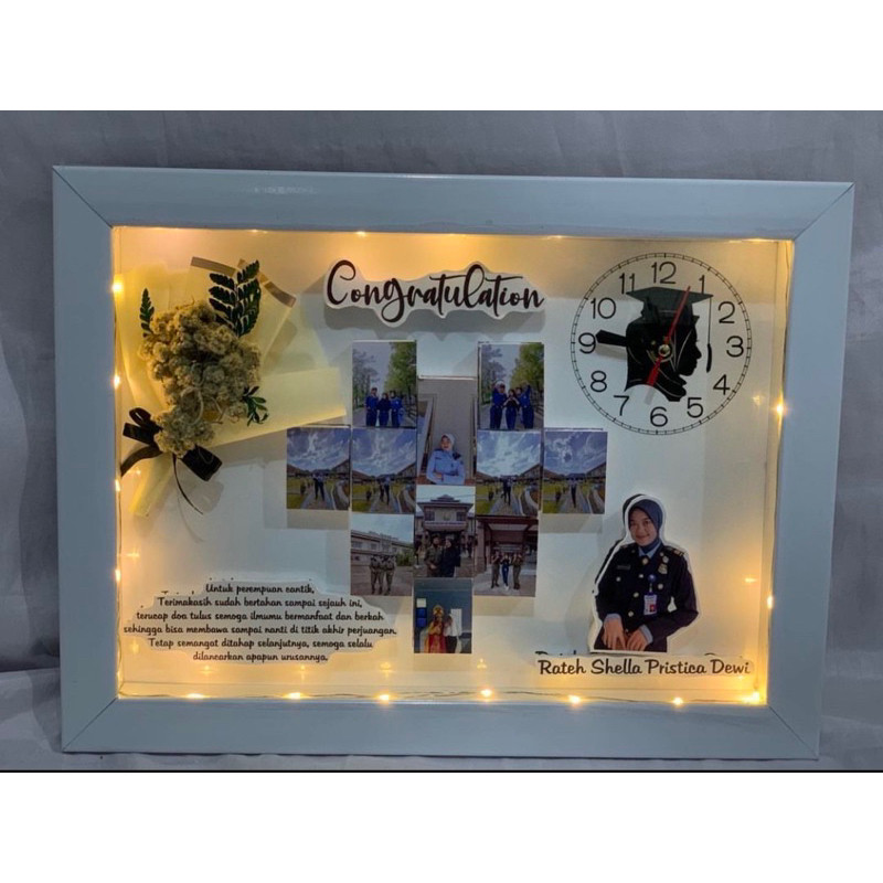 Kado Hadiah Pop up frame flower frame graduation wedding pernikahan anniversary kelulusan graduation