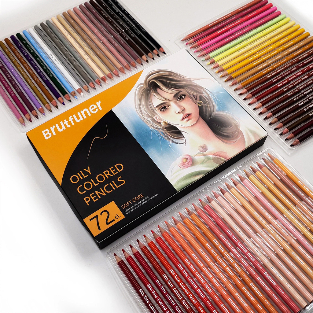 

50/72 Skin Color Wooden Colored Pencils Set Coloring Colorful Art Supplies For Artist Drawing Writing Back To School Stationery