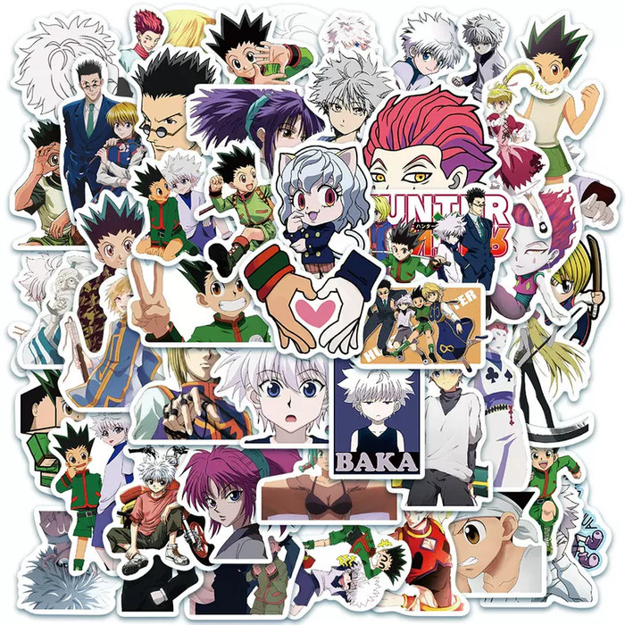 

sticker stiker waterproof 50 pcs hunter x hunter