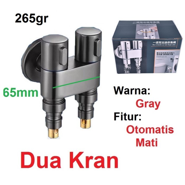 Keran Air Mesin Cuci Kran Tembok Taman Otomatis Mati Anti Jatuh 304 - Cabang Otomatis