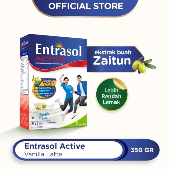 

[[PROMO]]BEST SELLER ENTRASOL ACTIVE VANILA LATTE CHOCOLATE 340 gram/340gr/VANILLA/COKLAT/350 GRAM/350GR - VANILA LATTE