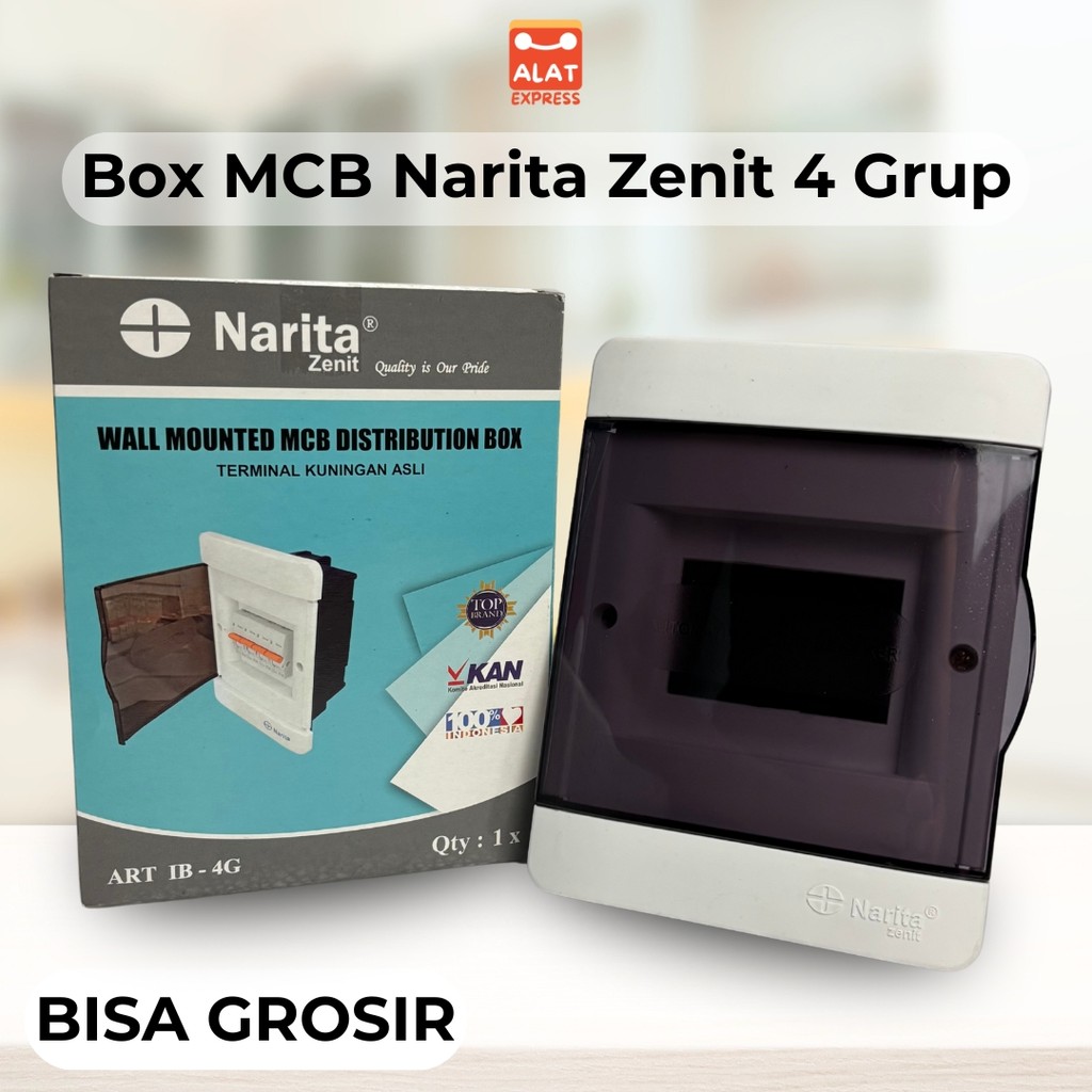 Box MCB 4 Grup Narita Zenit  IB Inbow Tanam Panel Listrik Dinding Rumah