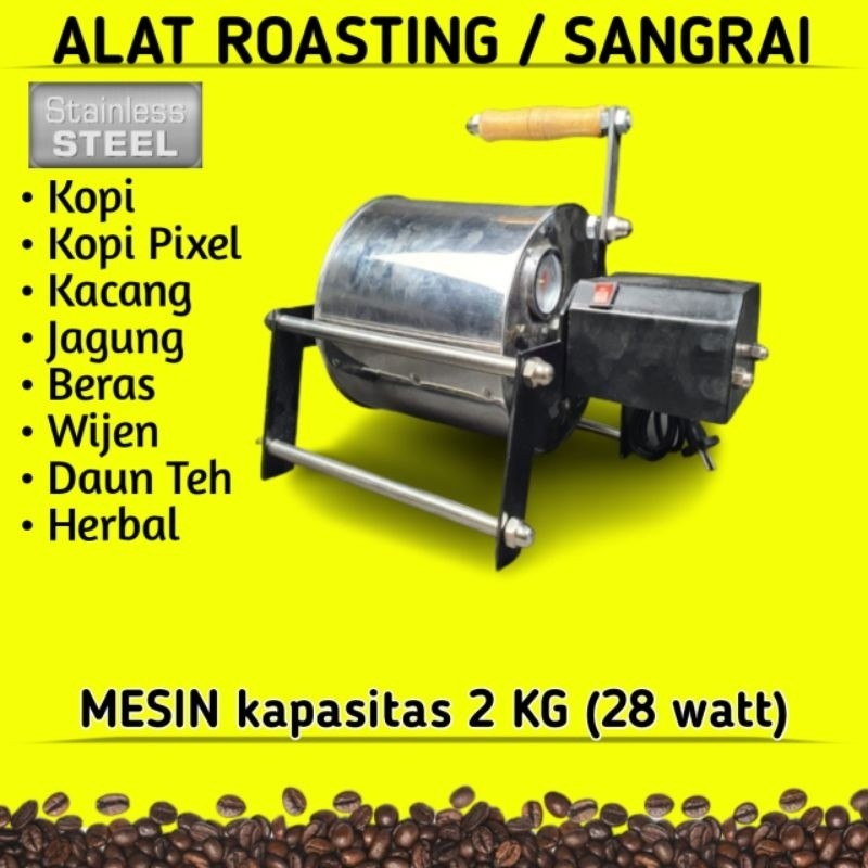 Coffee Roaster • Mesin Roasting Kopi • Mesin Sangrai Kopi • Roaster Kopi • MESIN 2 Kg