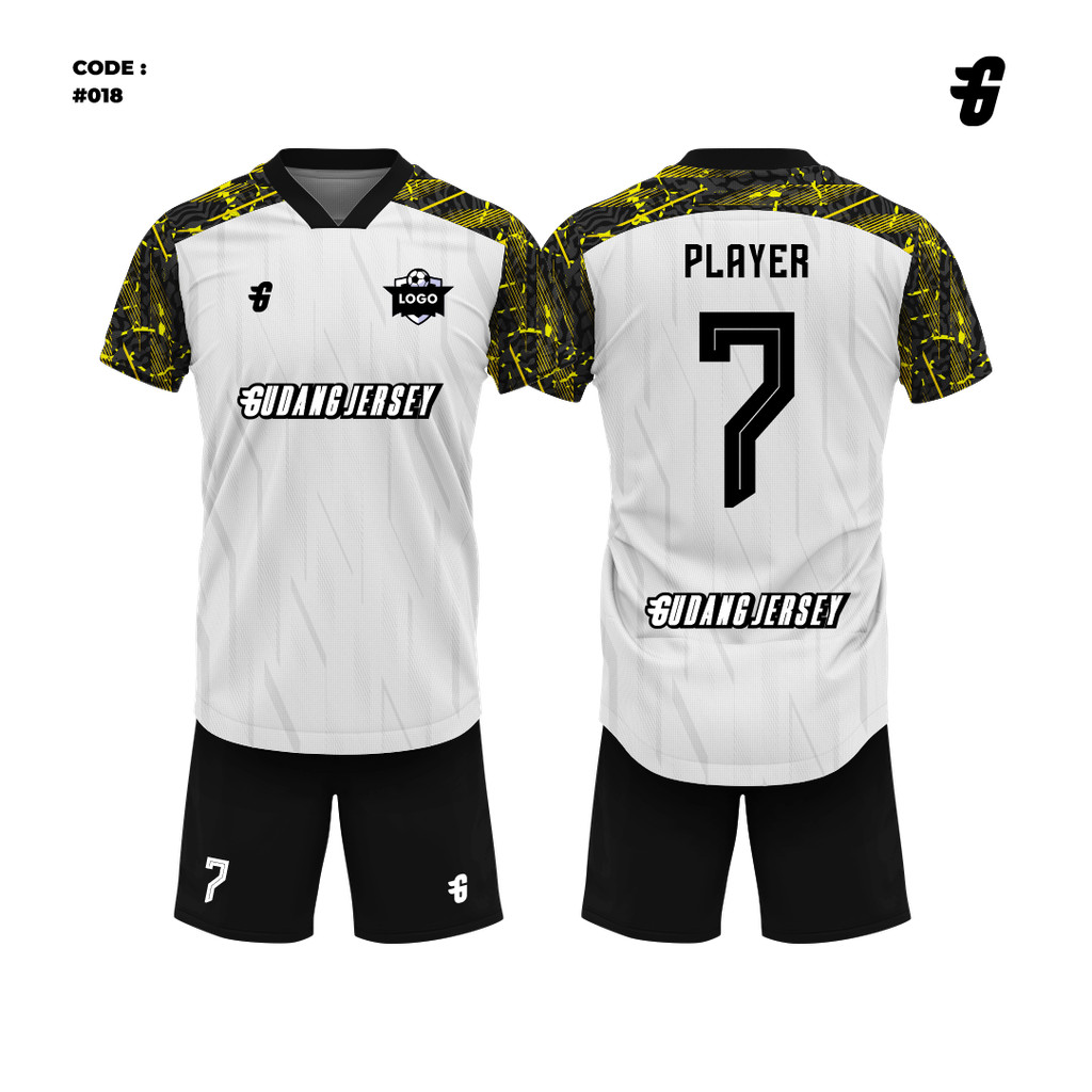Jersey Futsal Full Printing Bebas Custom Design (BISA SATUAN)