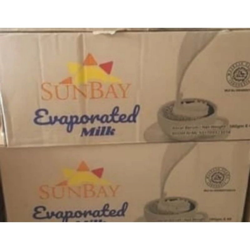 susu evaporasi sunbay per 1 dus/evaporated milk sunbay/gosend instant only