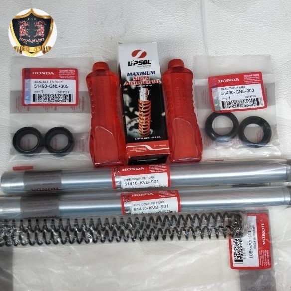 Paket As Shock Depan + Per Shock Depan Beat Karbu Scoopy Karbu Vario 110 Karbu KVB