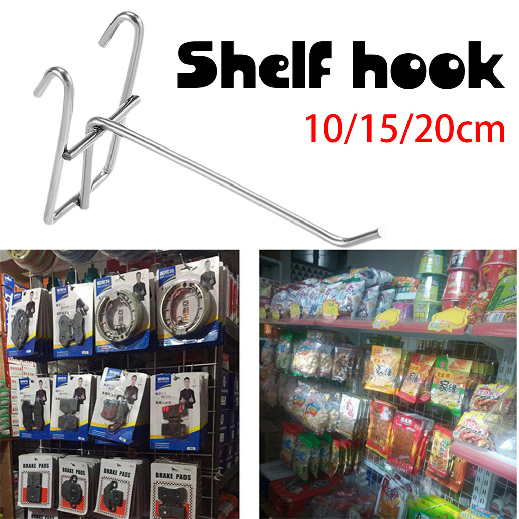 10Pcs Gantungan Display Aksesoris Ram Single Ram Perak Kawat Ram Aksesoris 10/15/20CM Cantolan Ram C