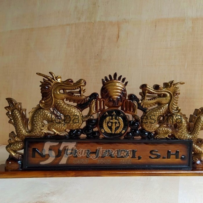 Papan Nama Motif Naga - Papan Nama Kepolisian - Papan Nama DPR
