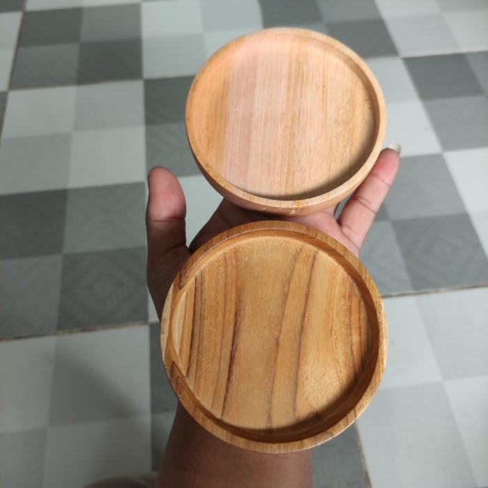 Tatakan Gelas Kayu / Tatakan Cangkir / Alas Gelas Kayu / Coaster Set - TATAKAN JATI