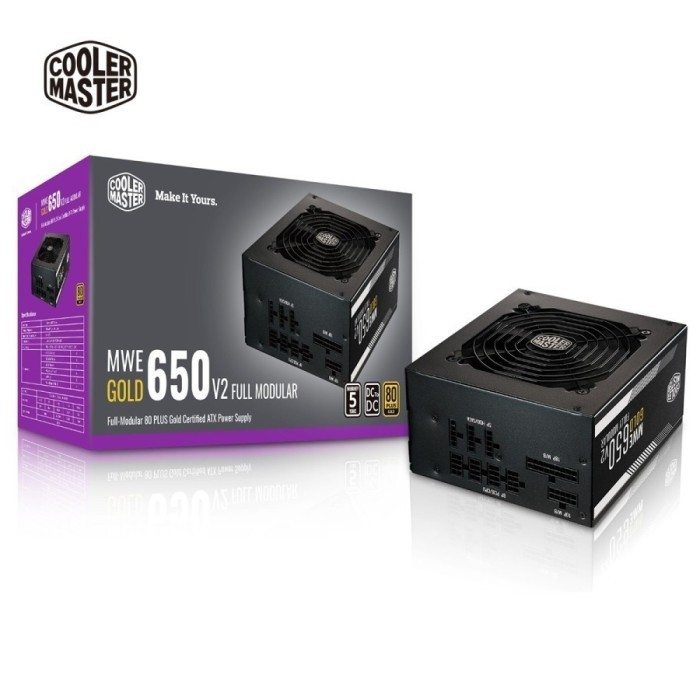 COOLER MASTER MWE GOLD 650 V2 - 650W 80+ GOLD FULLY MODULAR