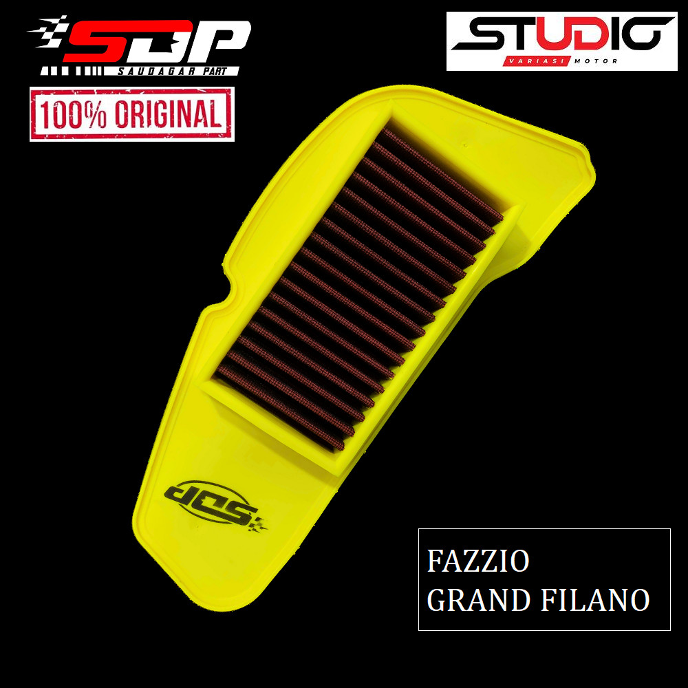 SDP HYBRID FAZZIO - Saringan Filter Udara Hybrid Filter Udara Stainless Sdp Yamaha Fazzio Filano
