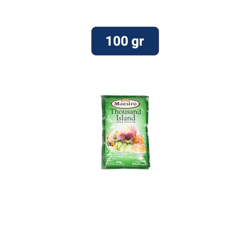 

Maestro Thousand Island Saus Salad Gurih 100 Gr