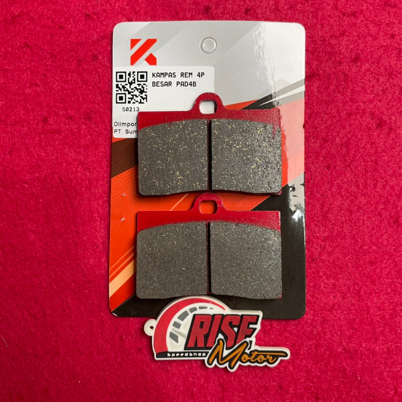 Kampas Rem KTC 4 Piston Besar  KYTA