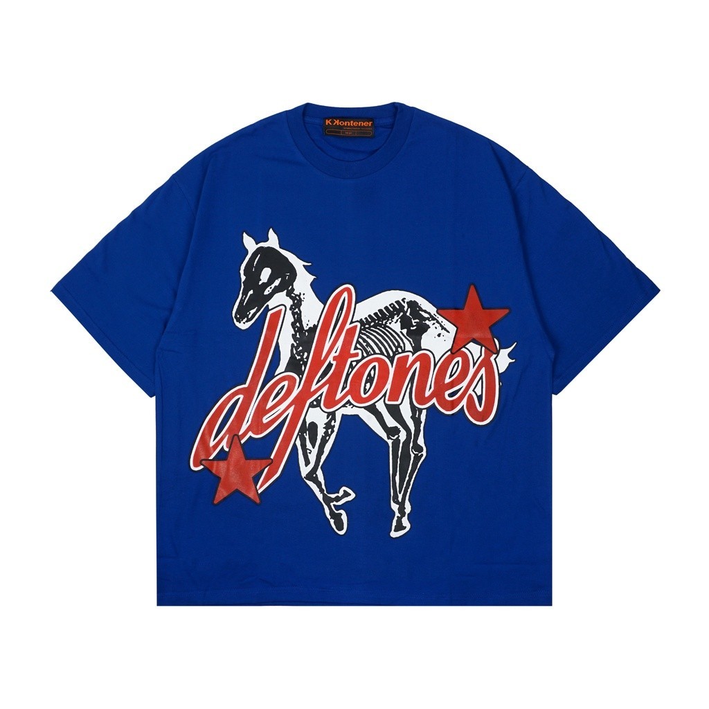 Deftones Oversize T-Shirt Biru Katun Premium Original