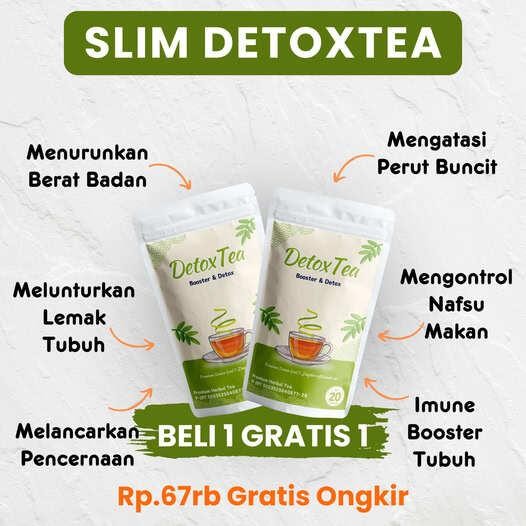 

Beli 1 Gratis 1 Slimming Detox Tea Teh Diet | Teh Detox | Teh Pelangsing | Slimming Tea | Detox Herbal Sistem Pencernaan