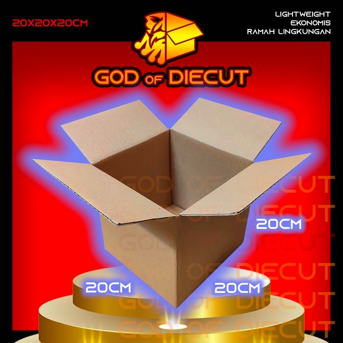 

20x20x20 cm kardus box kotak karton packing barang polos baru