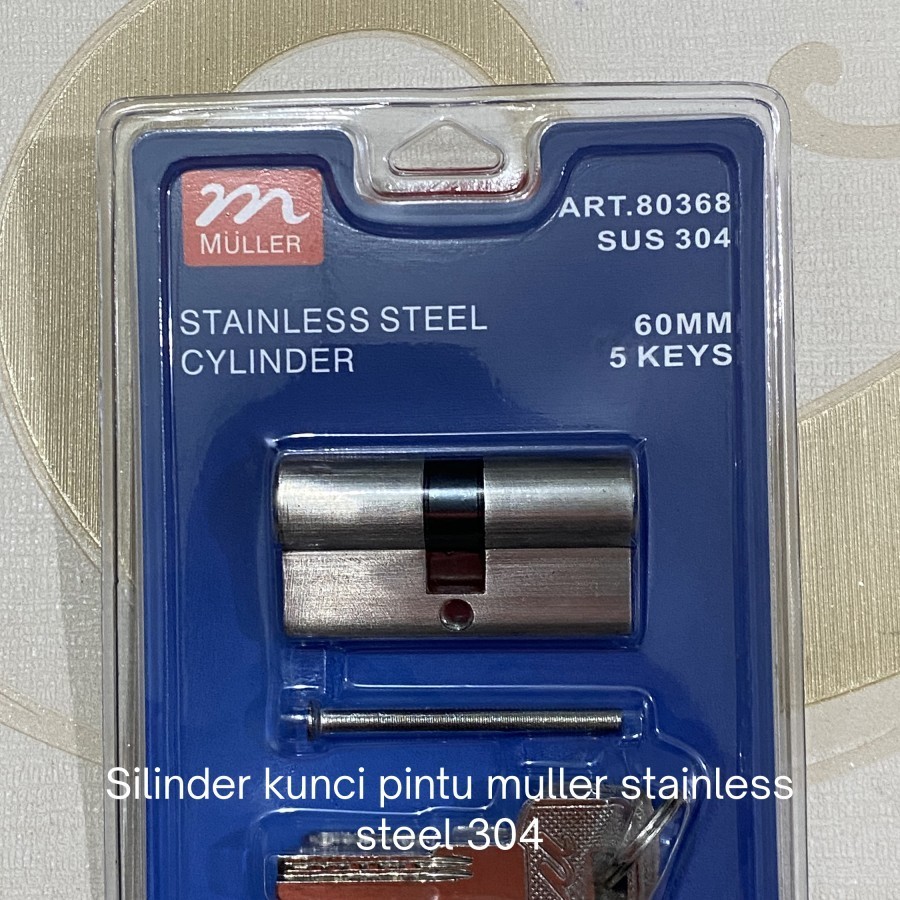 MULLER - Silinder Kunci 304 80368 | Cylinder Pintu Body Pintu Rumah Kamar Top Kunci