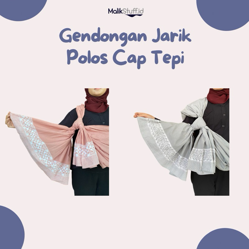 Kain jarik / Gendongan bayi batik polos cap tepi