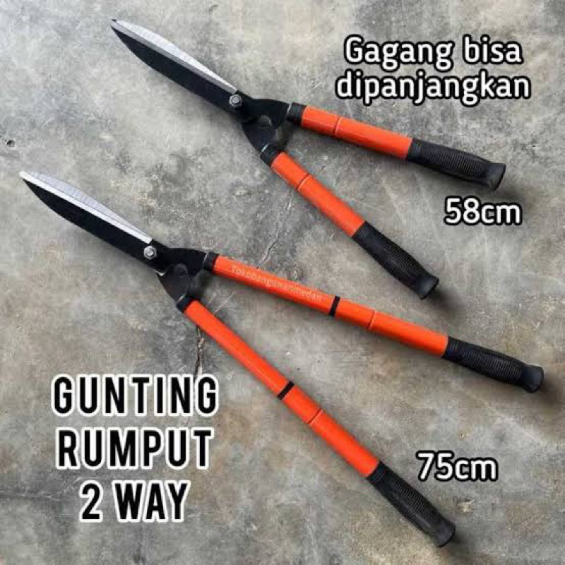 Gunting rumput gunting pagar gunting tarik panjang pendek gunting kebun tanaman ranting RRT TERMURAH