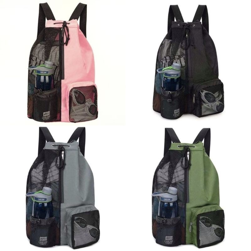 Tas Renang Jaring Tas Aksesoris Diving Renang Berenang Mesh Bag Original