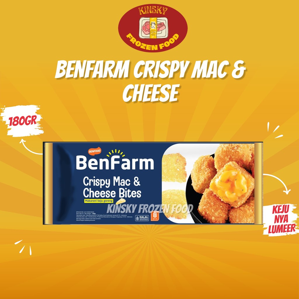 

BENFARM MAC & CHEESE BITES 180GR