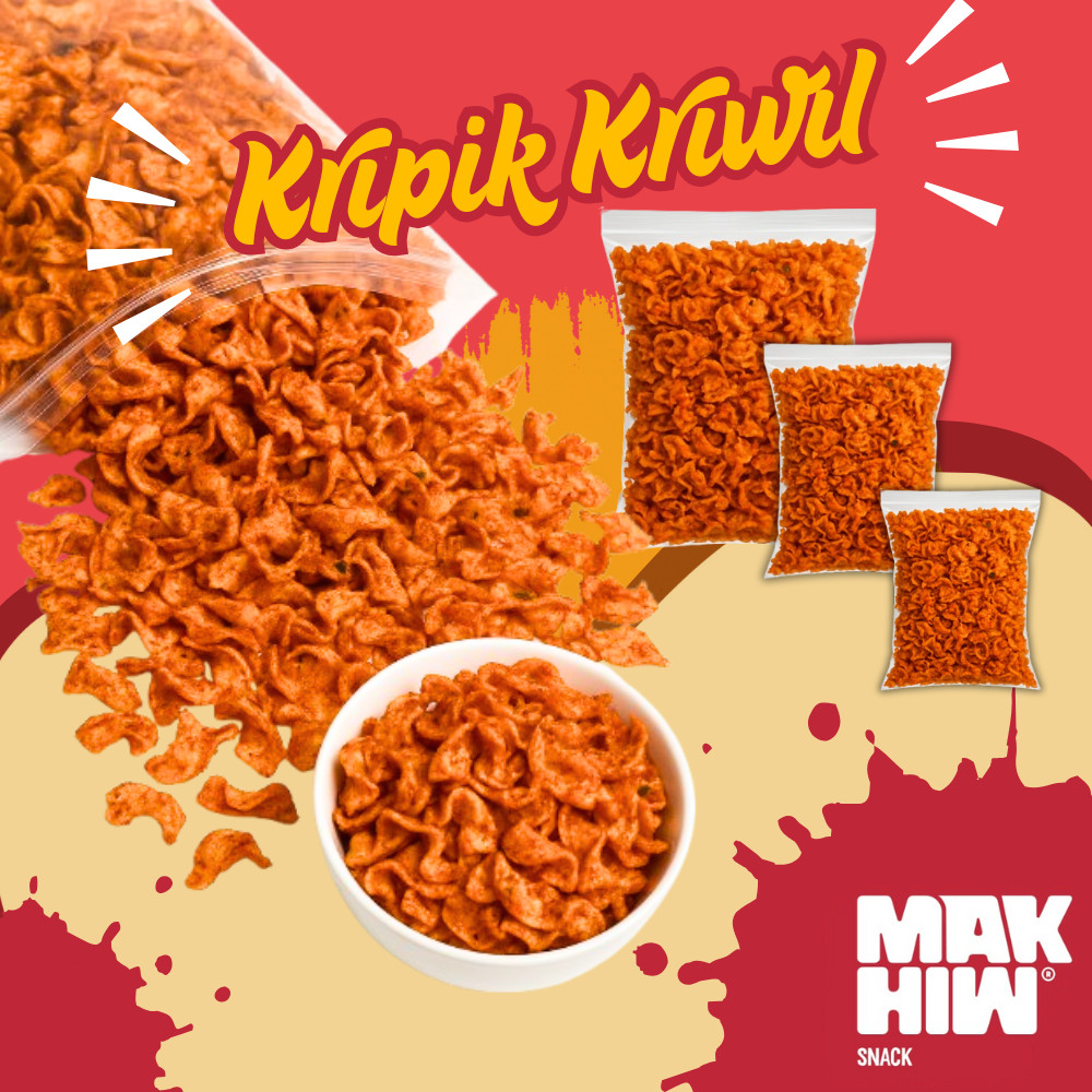 

MAKHIW keripik viral/Keripik singkong kriwil extra pedas dan gurih