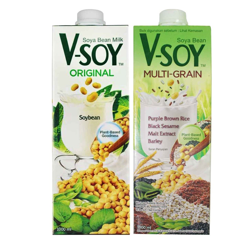 

Vsoy Susu Kedelai 1L Original/Multigrain - ARM