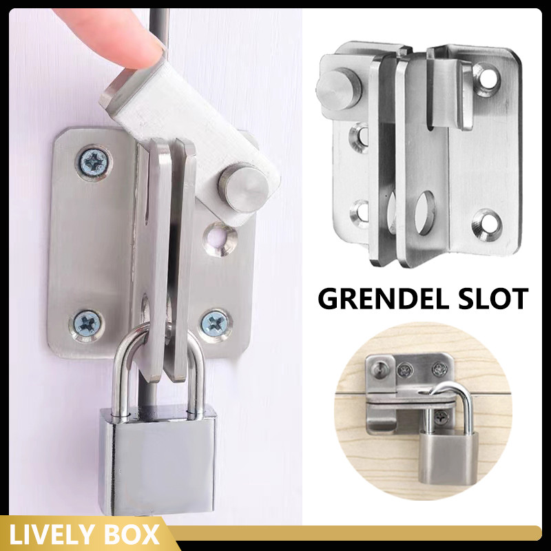 Grendel Pintu Geser / Grendel Pintu Geser Gembok Kunci Slot Slot Kunci Pintu Geser Bahan