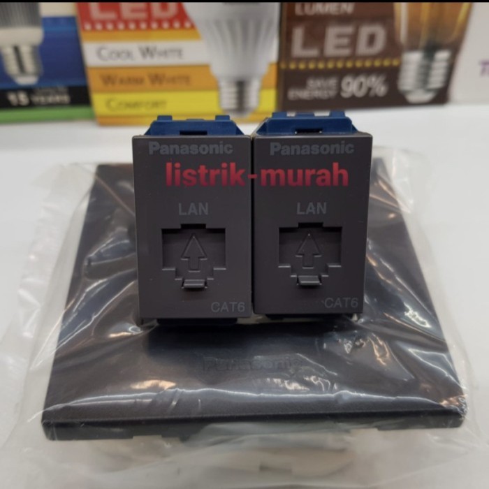 Outlet data cat 6 cat6 panasonic hitam