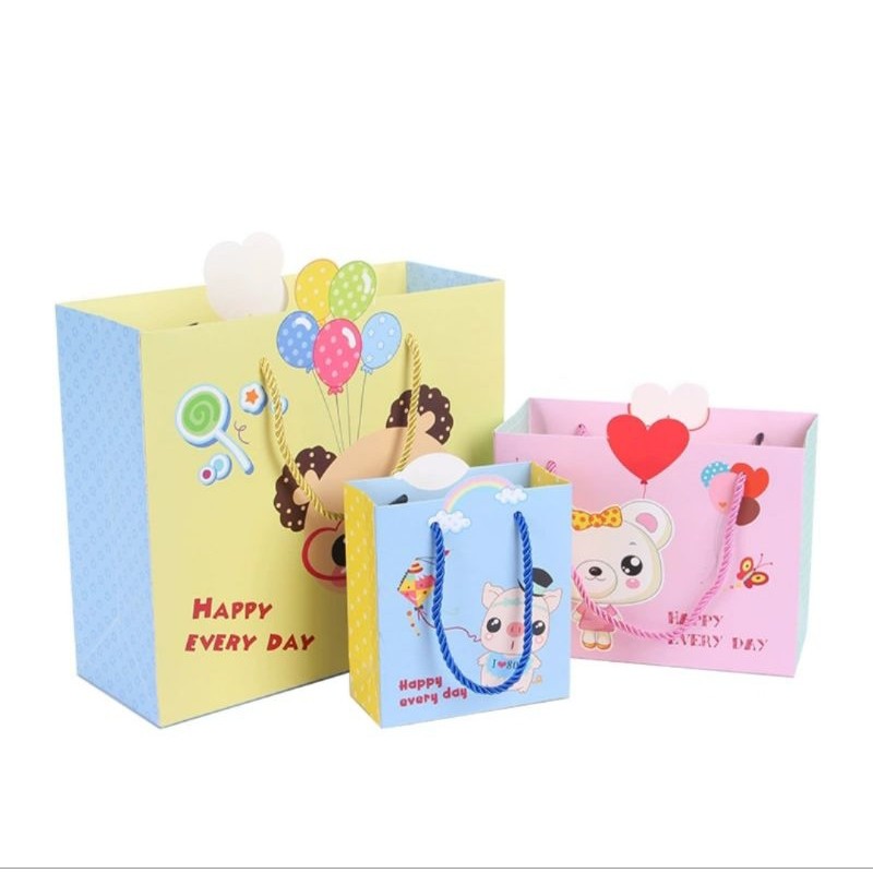 

Tas goodie bag tas hadiah Hampers Happy Pink
