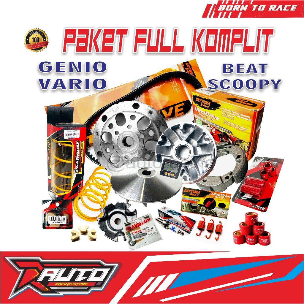 Beat Deluxe Full Set Racing Paket Kirian Full Komplit Beat Fi Esp Scoopy Fi Esp Genio Rumah Roller K
