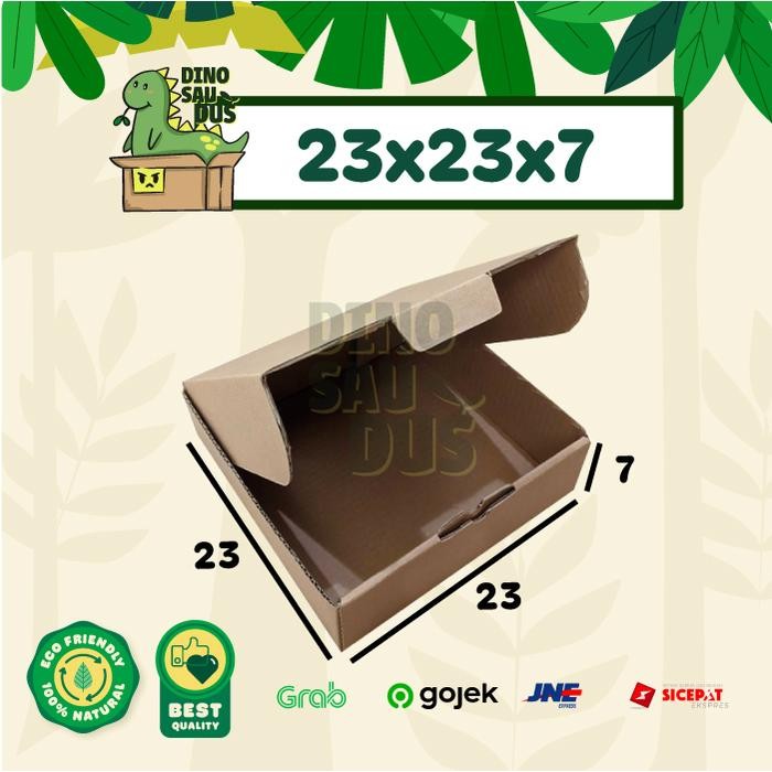 

23x23x7 CM KARDUS Pizza Corrugated Packaging Box packing Diecut