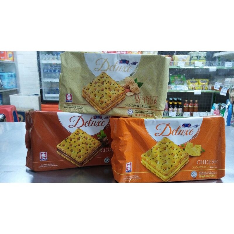 

pekanbaru /Kerk Deluxe Sandwich Chocolate/Cheese/Peanut Butter 184 gr