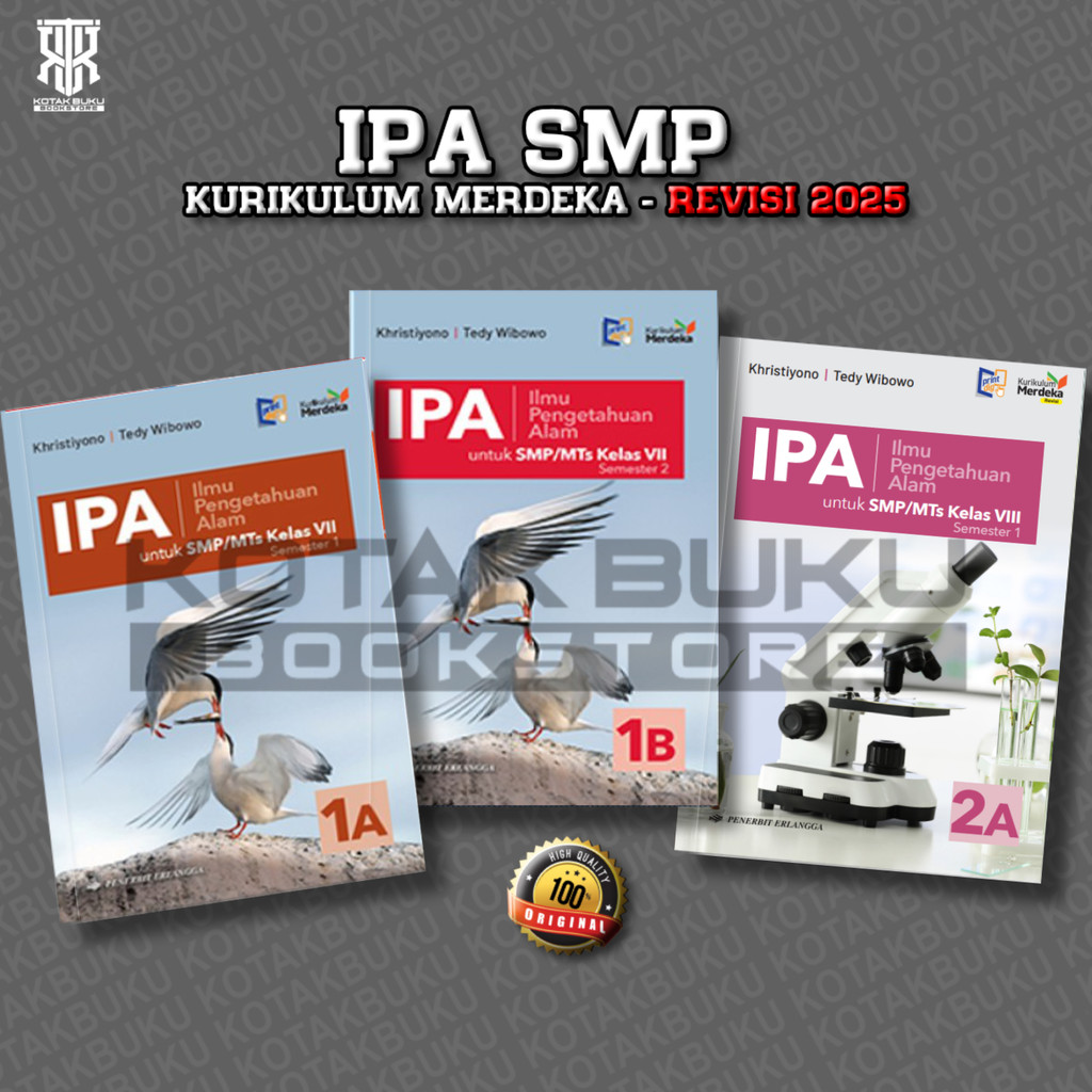 ( ERLANGGA ) Buku IPA Kelas 7 8 SMP Kurikulum Merdeka Revisi Terbaru