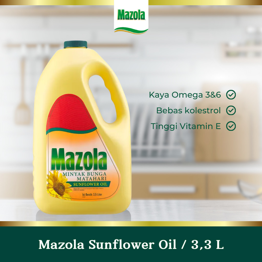 

Mazola Sunflower Oil Minyak Biji Bunga Matahari 3.3 Liter