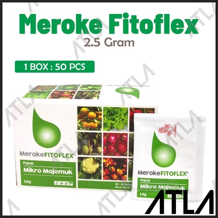 Pupuk Meroke Fitoflex 2.5 gram 1 Dus isi 50 Nutrisi Mikro Majemuk Hidroponik Box FN054