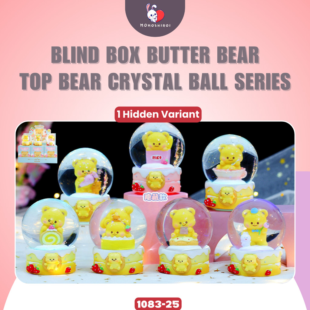 1083-25 (NEW) Action Figure d=Dessert Party butter bear Top Bear Crystal Ball series Blind Box Bola 